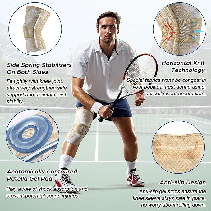 NEENCA Professional Knee Brace for Pain Relief ACE 39-Skin