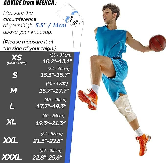NEENCA Professional Medical Knee Compression Sleeve ACE-50