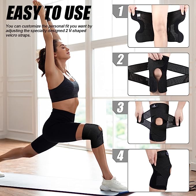 NEENCA Ultra-Soft Bandage for Sports, Running, Meniscus Tear, ACL, Arthritis Relief ACE-46