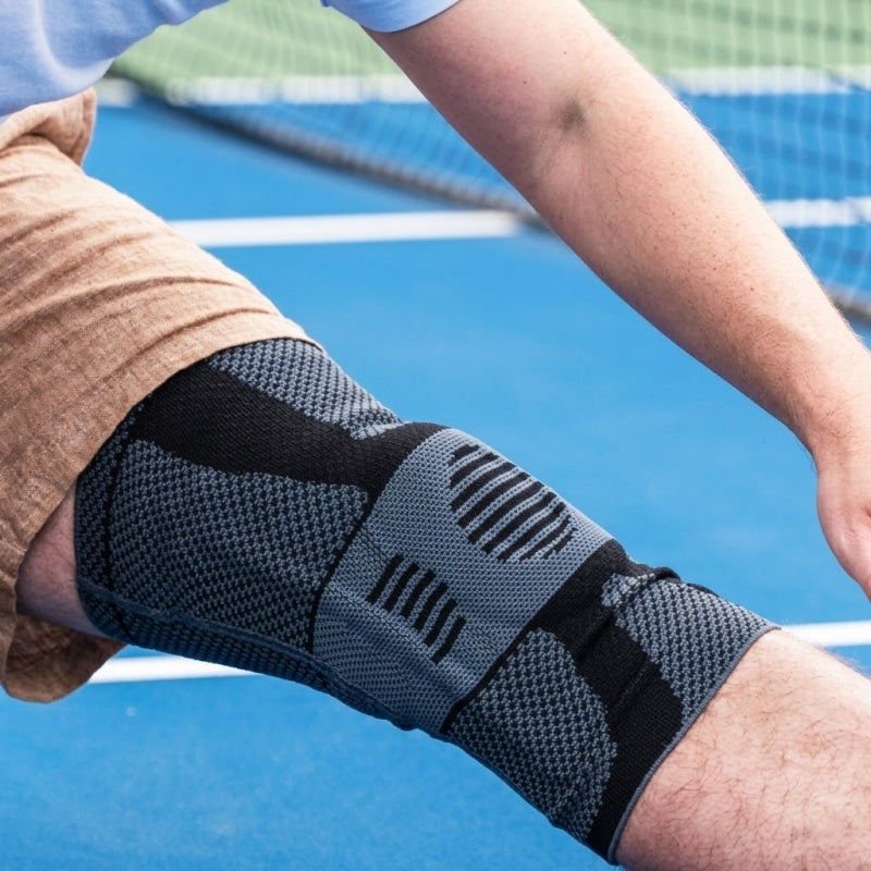 NEENCA Professional Knee Brace for Pain Relief ACE 39-Gray Black