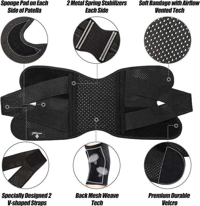 NEENCA Ultra-Soft Bandage for Sports, Running, Meniscus Tear, ACL, Arthritis Relief ACE-46