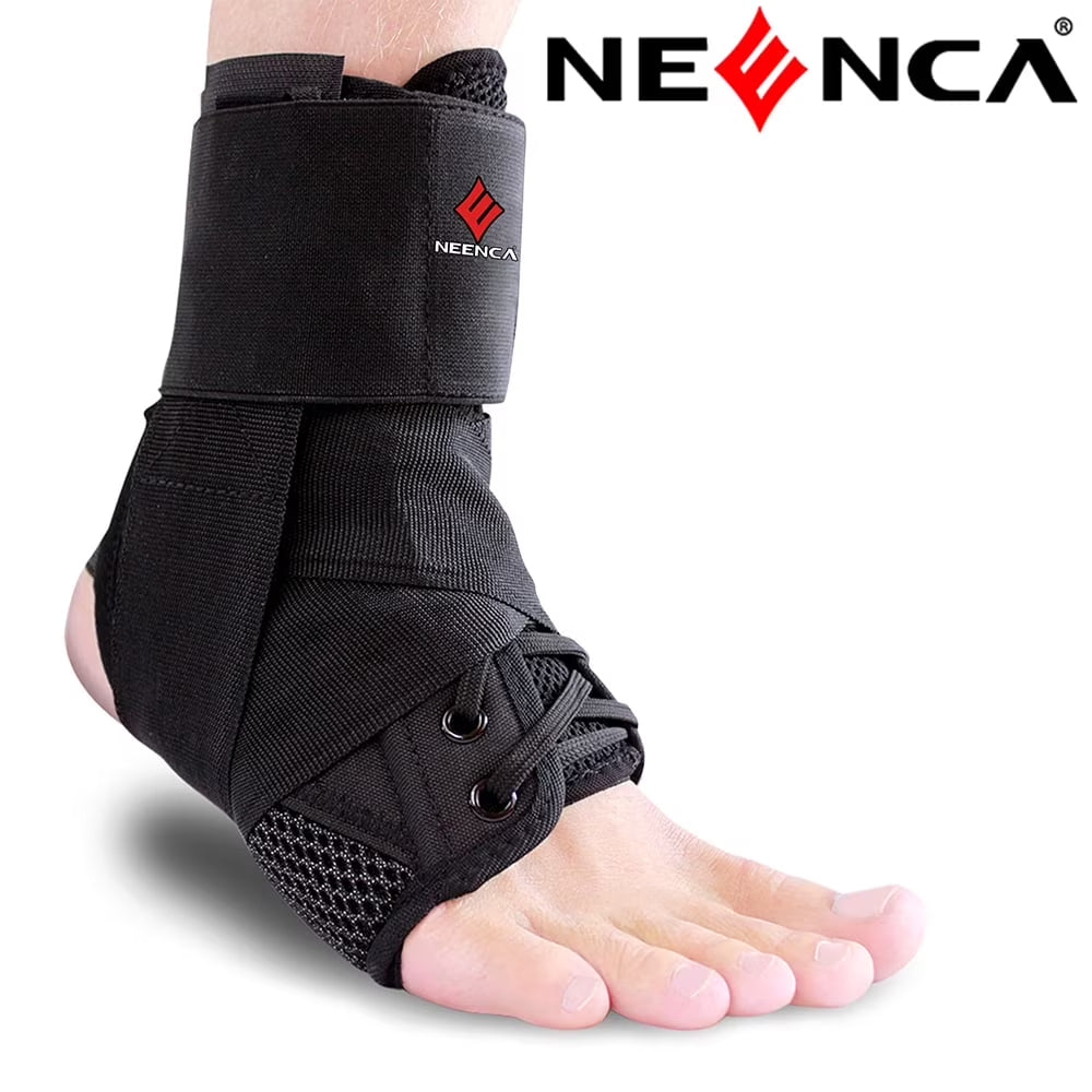 NEENCA Ankle Brace, Lace Up Adjustable Support – for Running, Basketball, Injury Recovery, Sprain YHH170