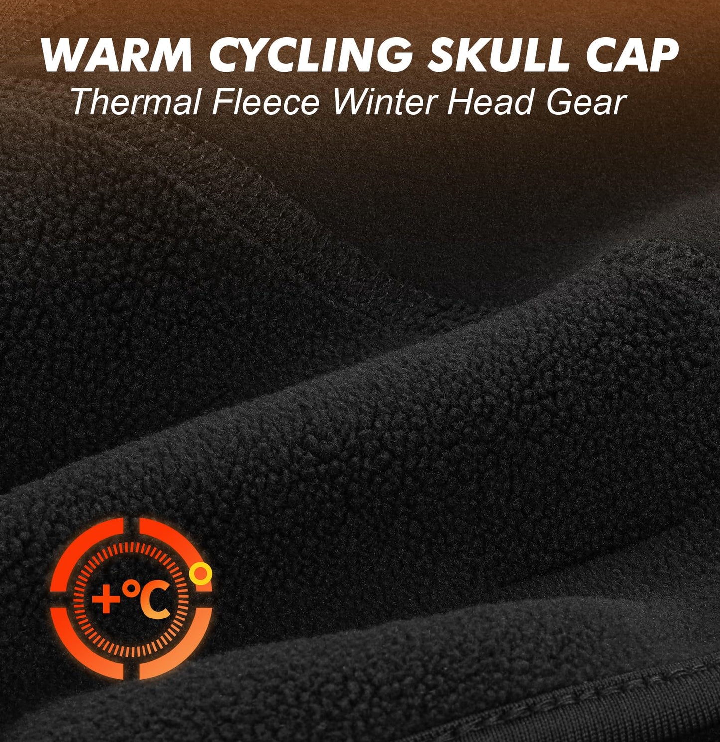 NEENCA Warm Fleece Beanie with Eyeglass Holes, Earflap Helmet Liner, Winter Cycling Bicycle Cap for Men and Women (One Size)