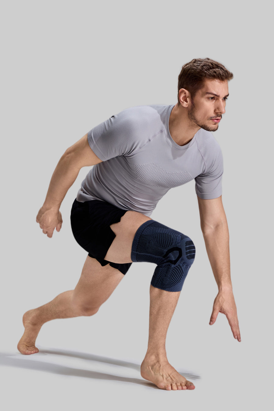 NEENCA Professional Knee Compression Sleeve-Grey ACE-50