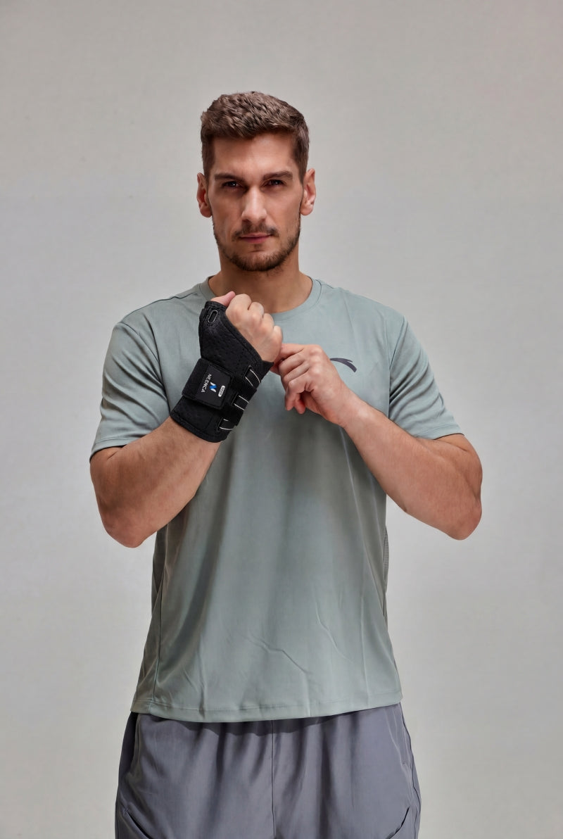NEENCA Thumb Wrist Brace Support HW006, Thumb Spica Splint For Night Support, Trigger Thumb, CMC, De Quervains Tenosynovitis.