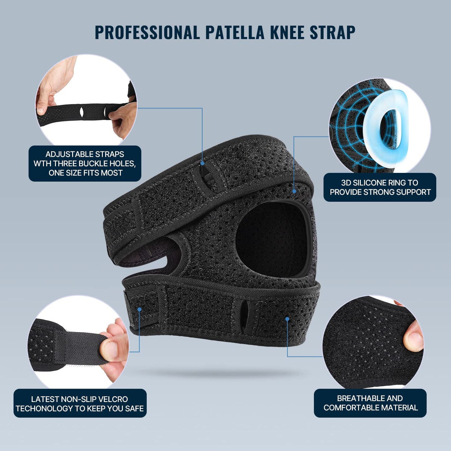 NEENCA Patella Knee Brace, Knee Compression Sleeve