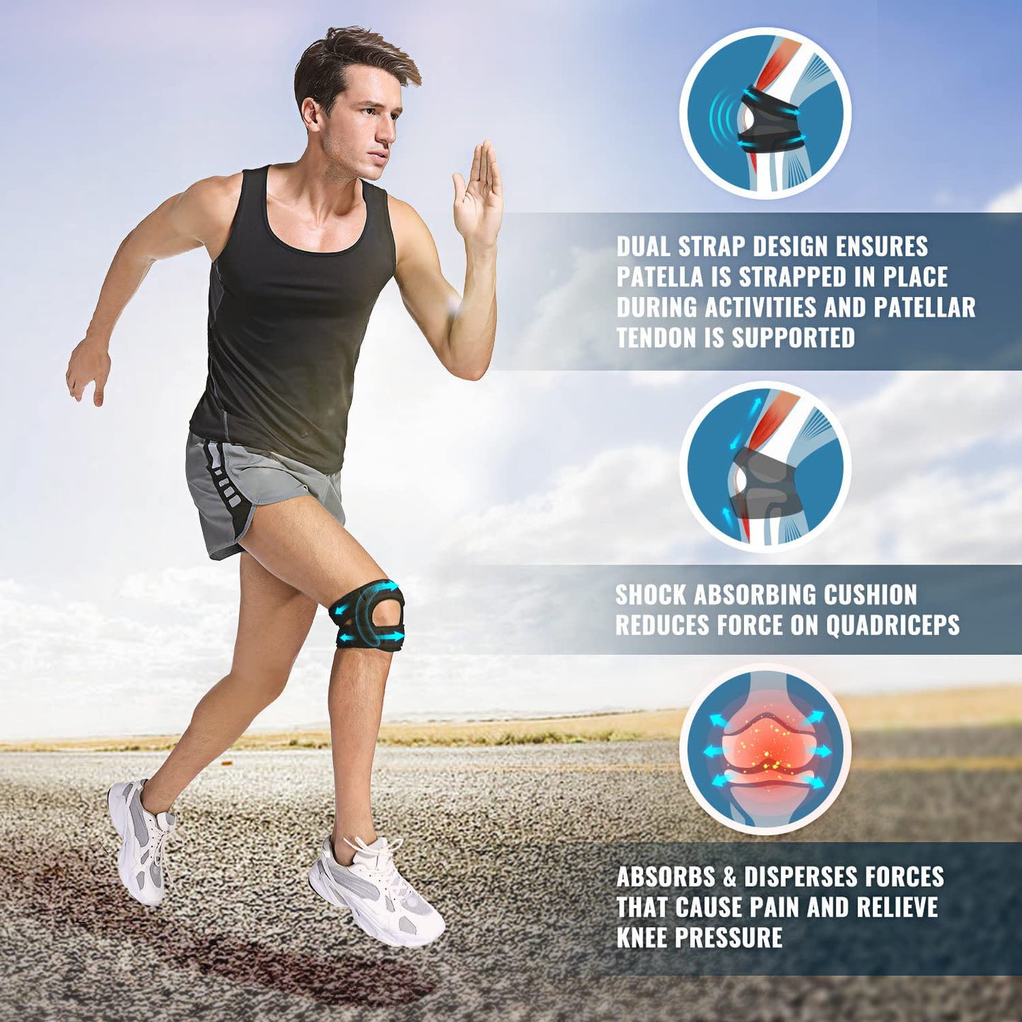NEENCA Patella Knee Brace, Knee Compression Sleeve
