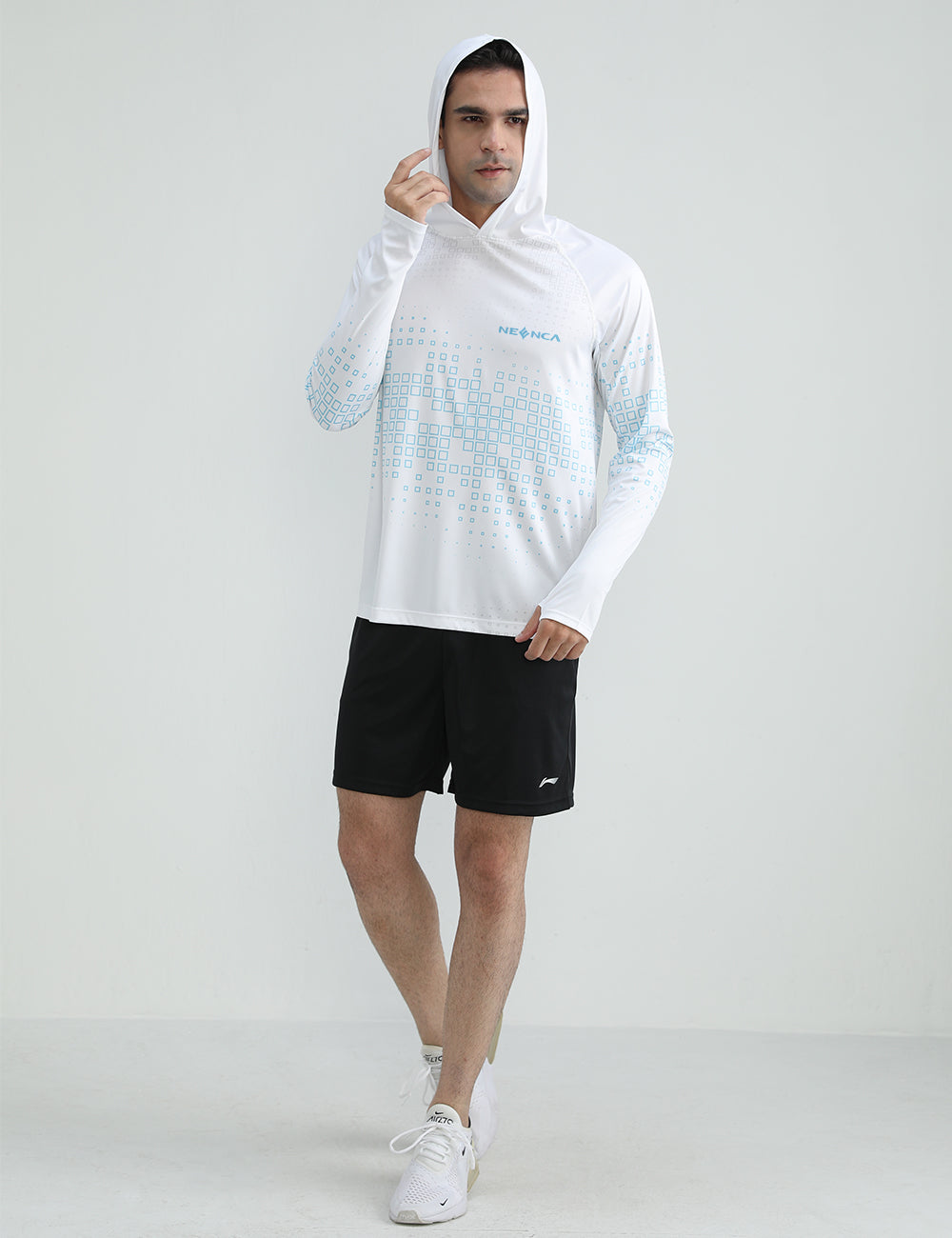 Men's Bricks Sun Protection Hoodie Shirt