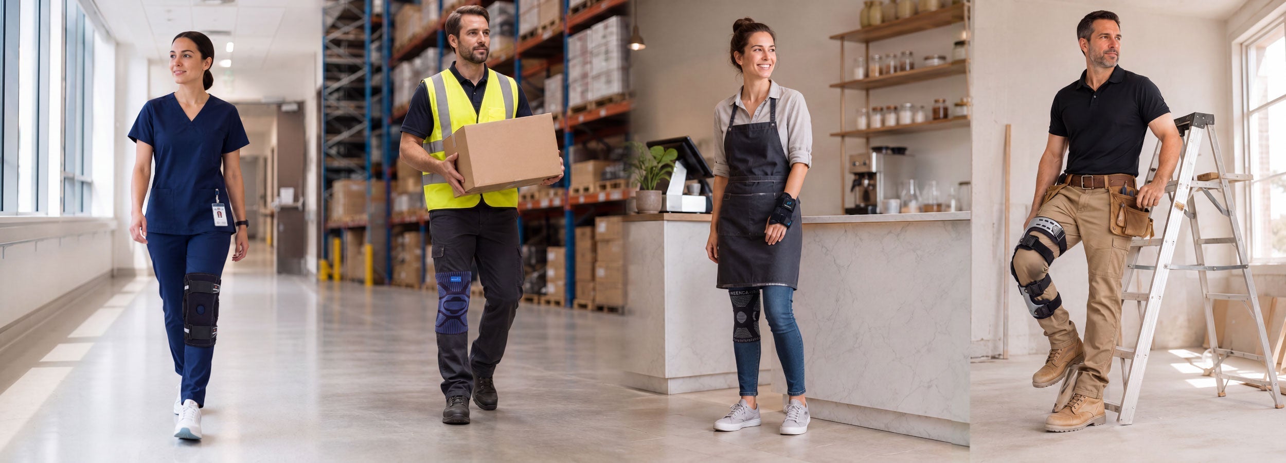 Knee Support for Nurses, Warehouse Workers, and Long Shifts