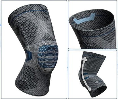 NEENCA Professional Medical Knee Compression Sleeve-Navyblue ACE-50