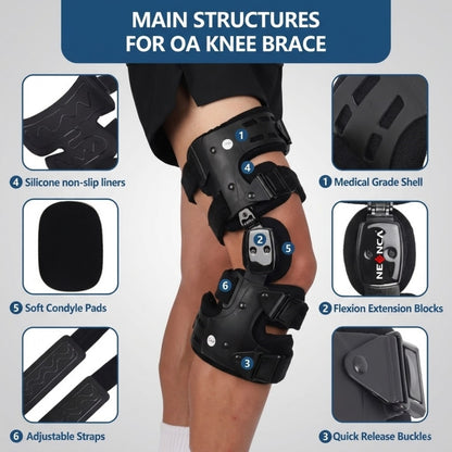 NEENCA Professional Medical Knee Brace for Men and Women 053-Right