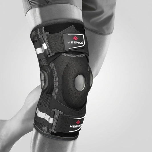 NEENCA Professional Knee Brace for Hinged Knee Support with Patented X-Strap Fixing System HX042