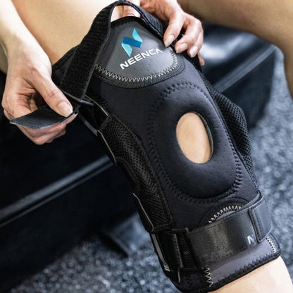 NEENCA Professional Knee Brace, Hinged Knee Support with Patented X-Straps Fiting System HX034