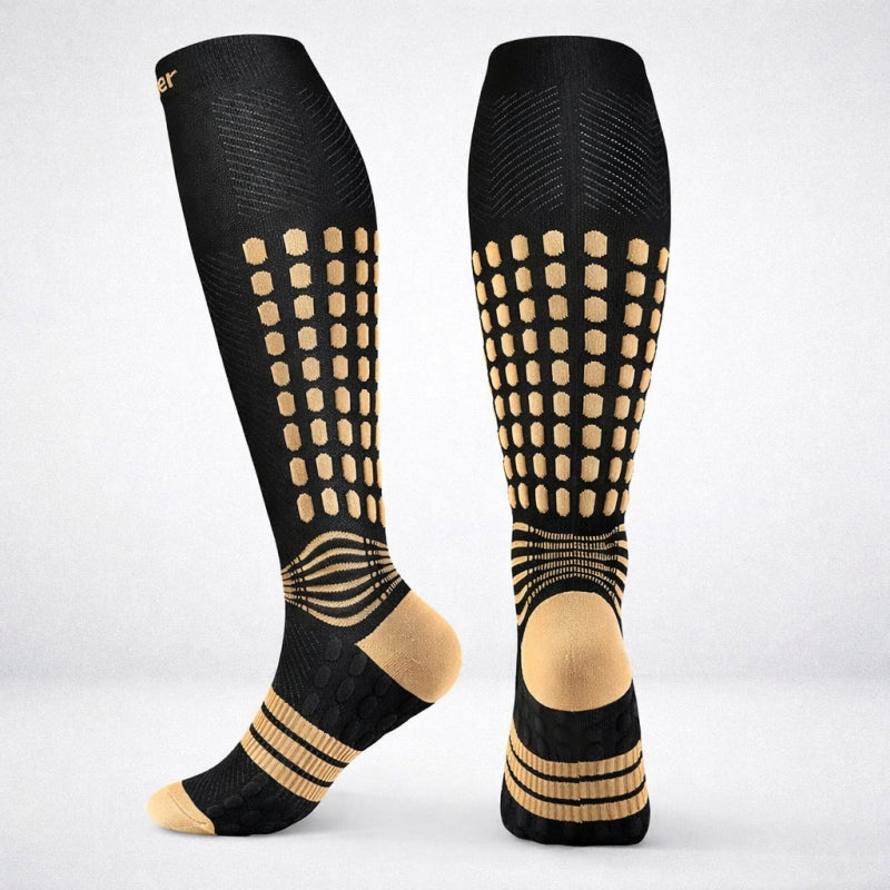 NEENCA Copper Compression Socks, Medical Graduated Socks with Patented Design for Pain Relief—1 Pair FWZ004