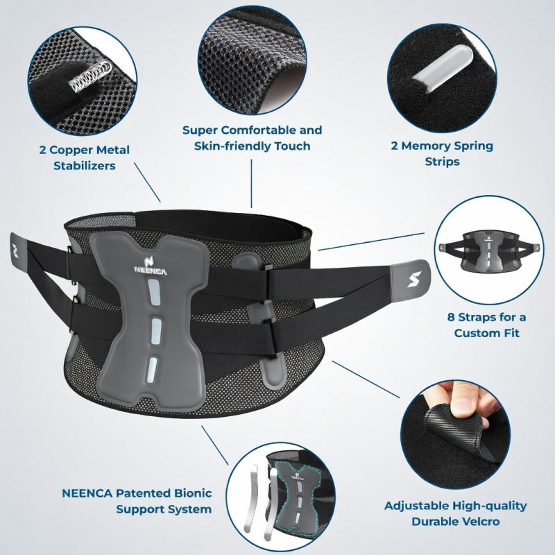 NEENCA Back Brace for Lower Back Pain Relief HY008
