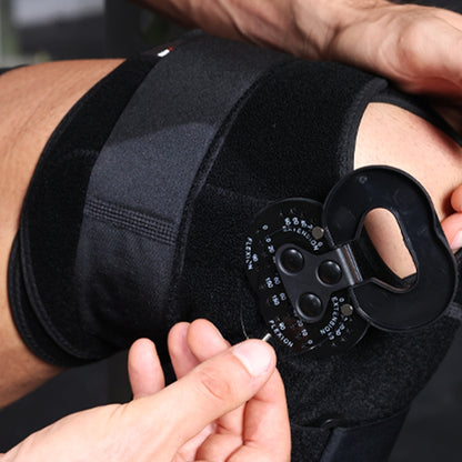 NEENCA Hinged Knee Brace, Adjustable Knee Immobilizer with Side Stabilizers of Locking Dials HX049