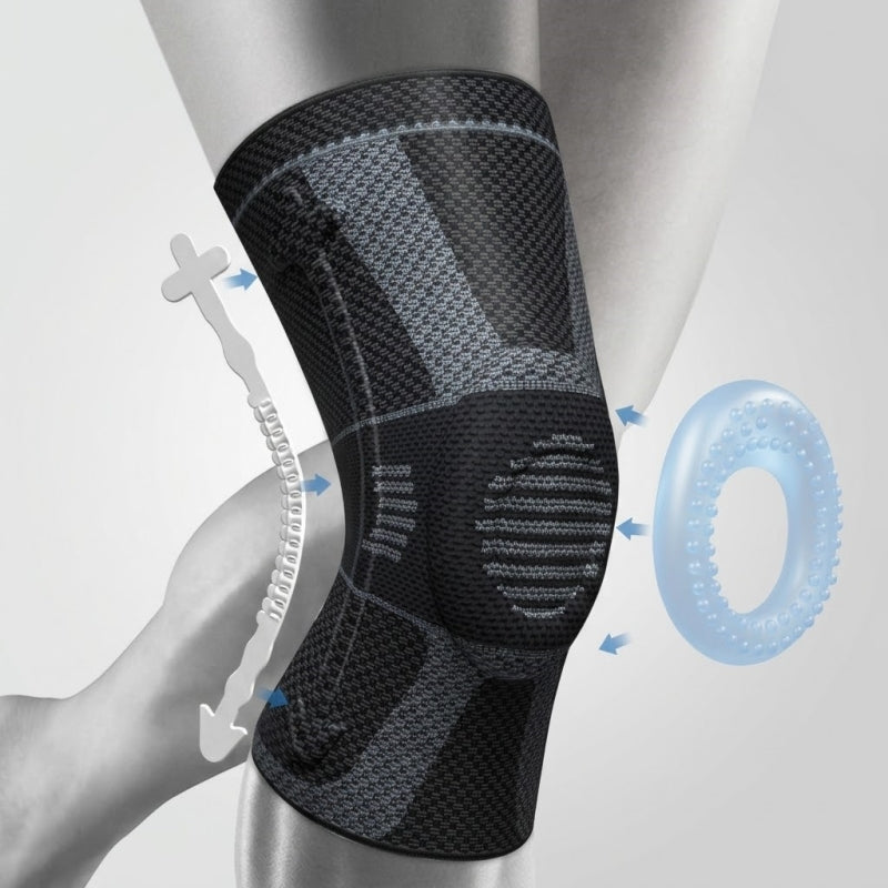 NEENCA Professional Knee Brace for Pain Relief ACE 39-Black Gray