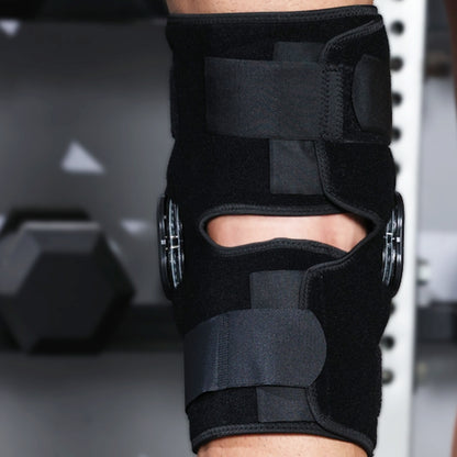NEENCA Hinged Knee Brace, Adjustable Knee Immobilizer with Side Stabilizers of Locking Dials HX049