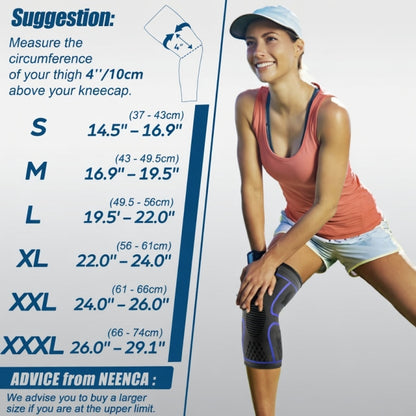 NEENCA 2 Pack Knee Brace, Knee Compression Sleeve Support for Knee Pain