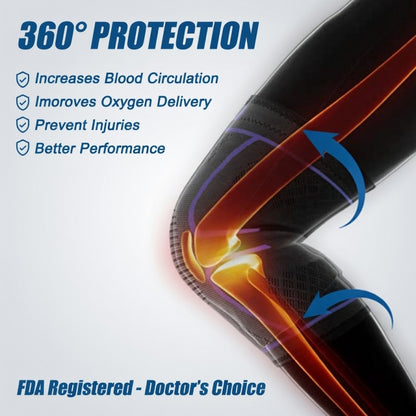 NEENCA 2 Pack Knee Brace, Knee Compression Sleeve Support for Knee Pain