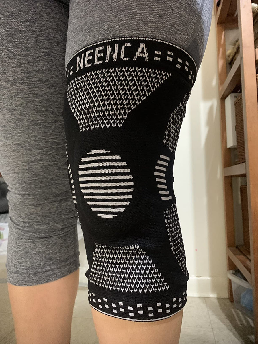 Customer wearing a NEENCA support