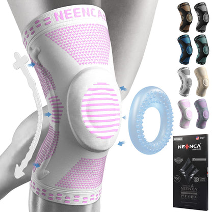 NEENCA Professional Knee Brace,Knee Compression Sleeve Support for Men Women ACE 51