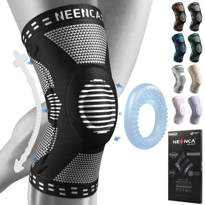 NEENCA Professional Knee Brace,Knee Compression Sleeve Support for Men Women ACE 51