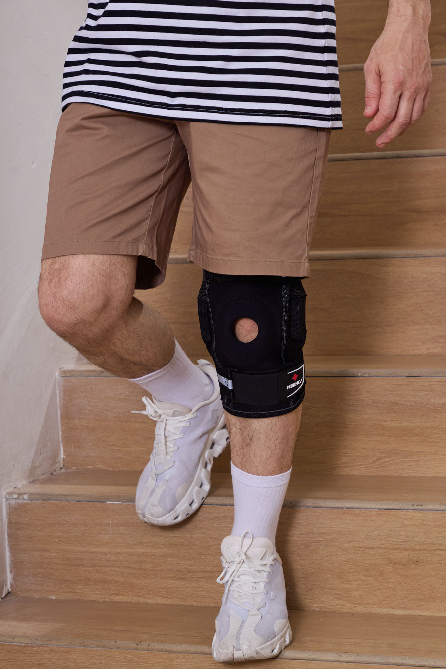 NEENCA Adjustable Hinged Knee Brace with Removable Hinges HX043