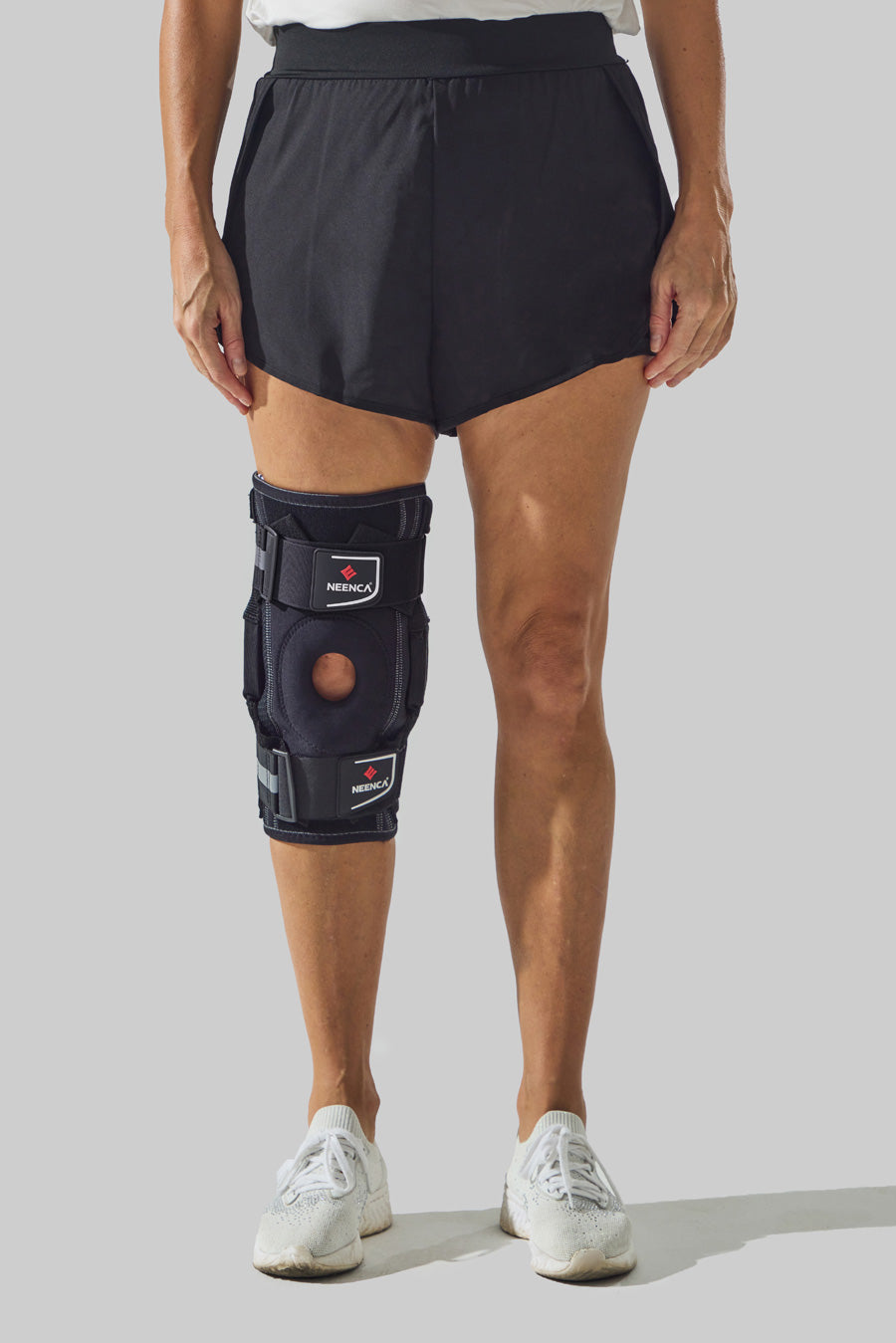 NEENCA Hinged Knee Support with Patented X-Strap Fixing System HX042/HX035