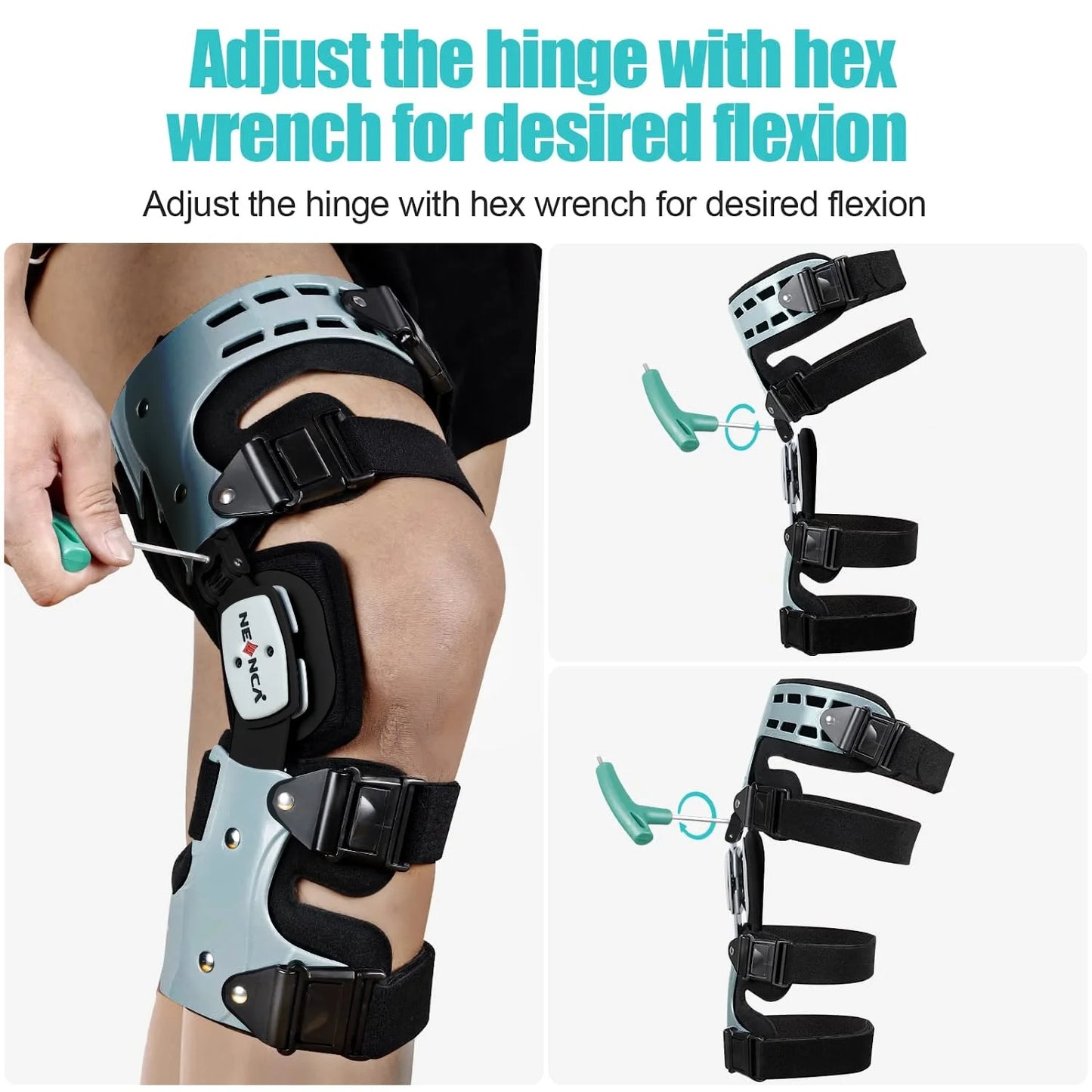 NEENCA Professional Medical Knee Brace for Men and Women 052-Right