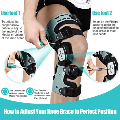 NEENCA Professional Medical Knee Brace for Men and Women 052-Right