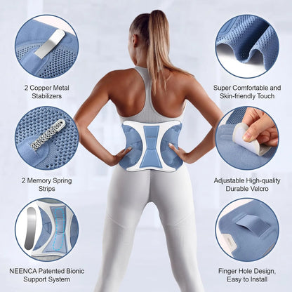 NEENCA Back Brace for Women Men, Back Straightener Posture Corrector YHY002
