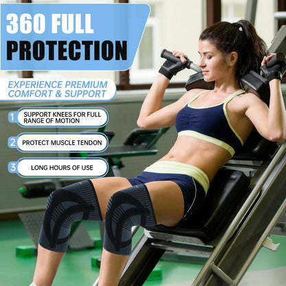 NEENCA Knee Brace with Stabilizer (2 Pack) Knee Brace for Women & Men YHX231