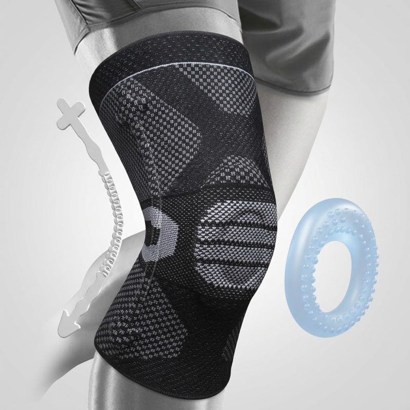 NEENCA ACE-50 knee brace compression sleeve with patella gel pad and side stabilizers-black