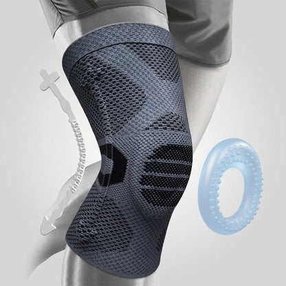 NEENCA ACE-50 knee brace compression sleeve with patella gel pad and side stabilizers-gray