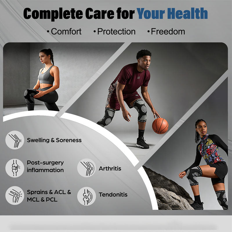 Professional knee support for Arthritis, Tendonitis, and ACL/MCL/PCL sprains. Neenca ACE-51 provides comfort and protection for active lifestyles