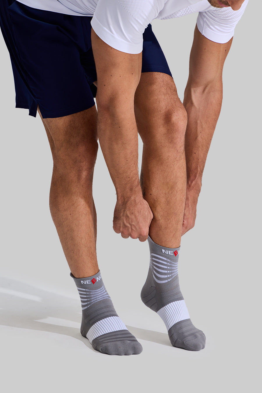 NEENCA Professional Compression Socks, Medical Athletic Ankle Socks for Injury Recovery & Pain Relief, Sports Protection, Circulation —1 Pair