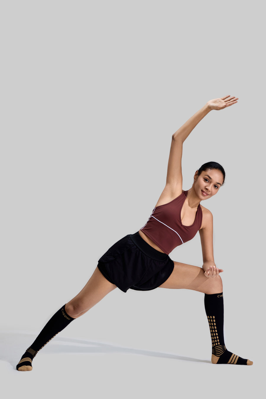 NEENCA Copper Compression Socks, Medical Graduated Socks with Patented Design for Pain Relief—1 Pair FWZ004