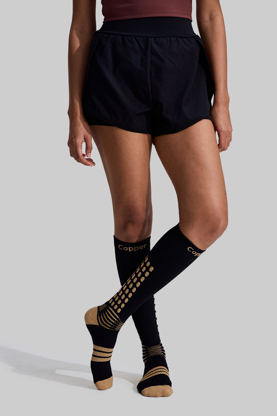 NEENCA Copper Compression Socks, Medical Graduated Socks with Patented Design for Pain Relief—1 Pair FWZ004