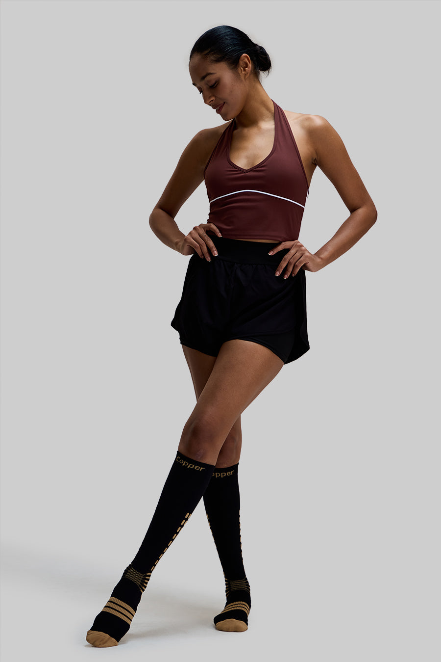 NEENCA Copper Compression Socks, Medical Graduated Socks with Patented Design for Pain Relief—1 Pair FWZ004