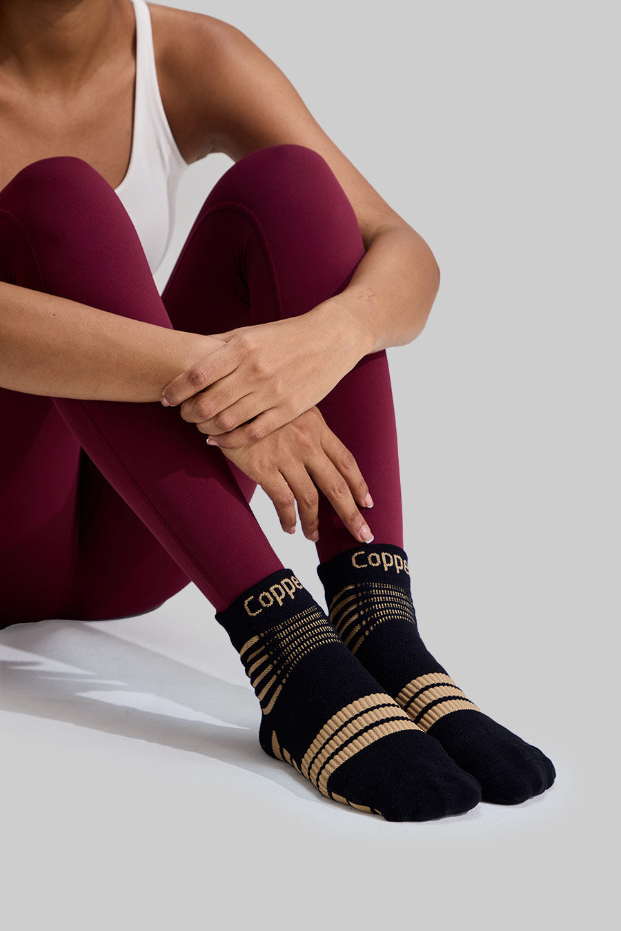 NEENCA Copper Compression Socks, Medical Ankle Support Socks for Injury Recovery & Pain Relief —1 Pair, 20-30mmHg FWZ005