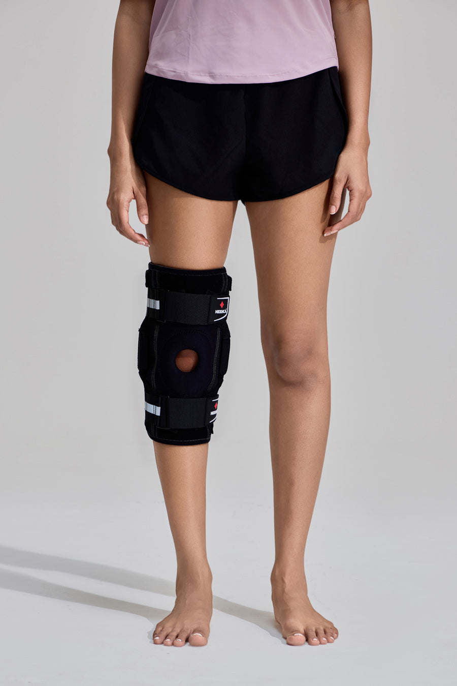 NEENCA Professional Knee Brace for Hinged Knee Support with Patented X-Strap Fixing System HX042