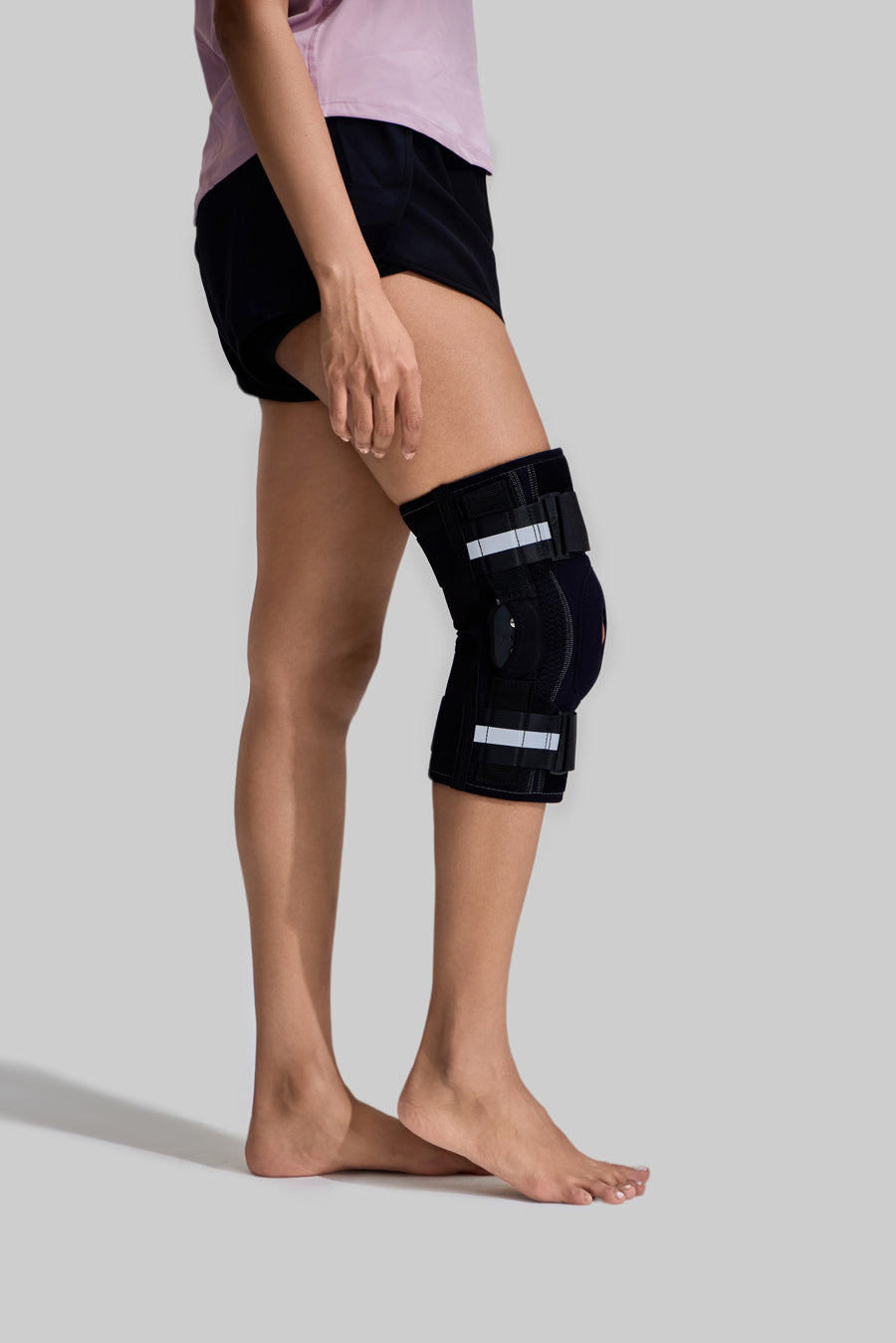 NEENCA Professional Knee Brace for Hinged Knee Support with Patented X-Strap Fixing System HX042