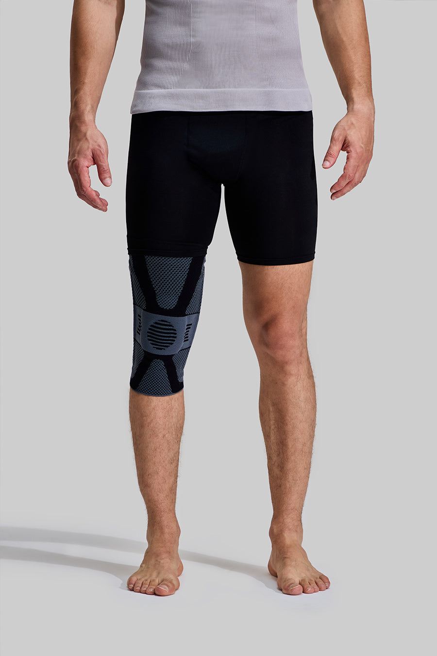 NEENCA Professional Knee Brace for Pain Relief ACE 39-Gray Black