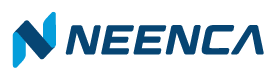 NEENCA logo with a blue and gray design