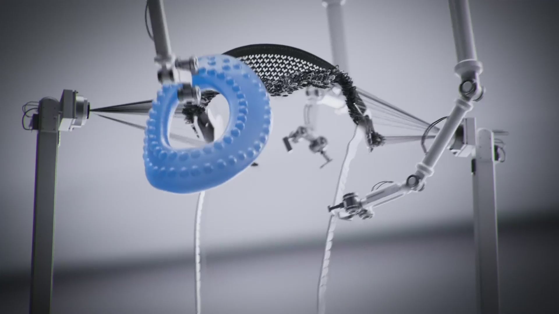 Product technology animation of the NEENCA Professional Knee Brace 051 showing advanced knit construction, flexible support, comfort fit, and performance details.