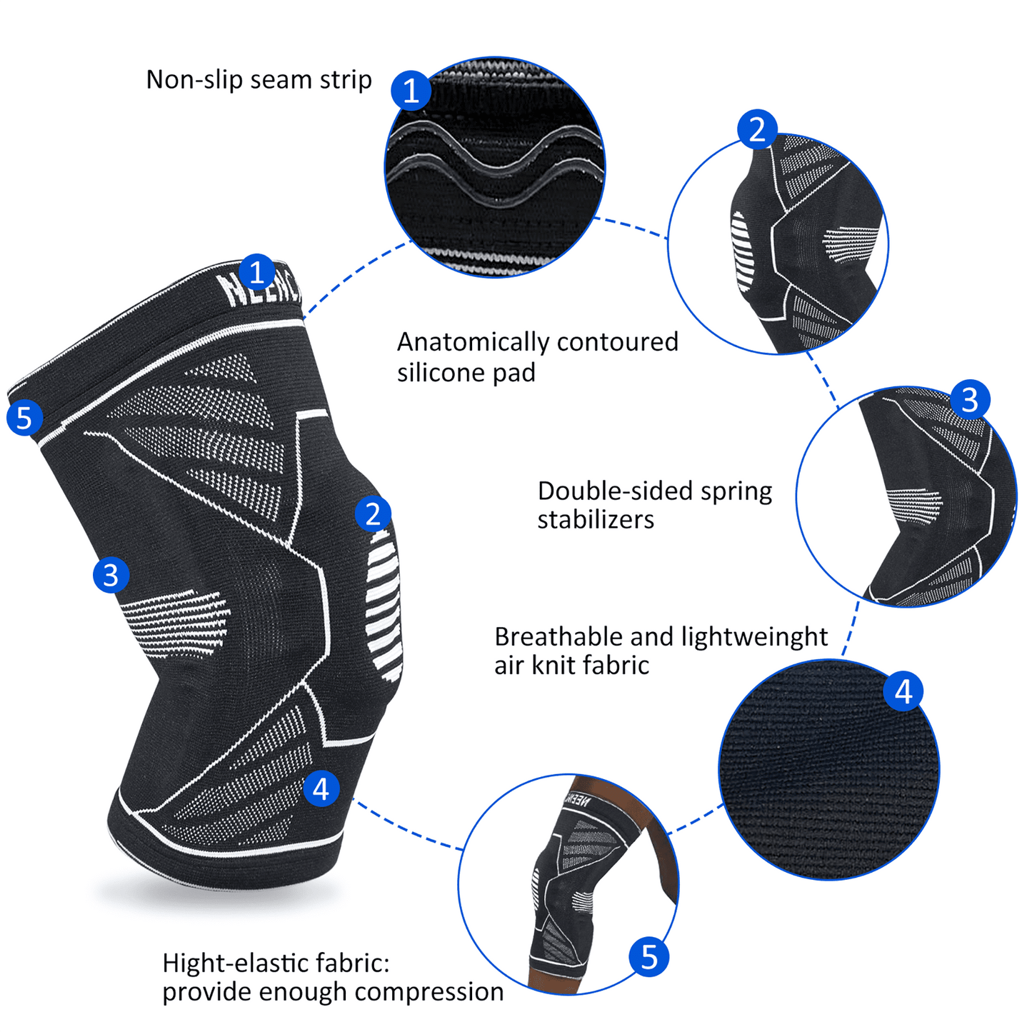 NEENCA Knee Brace, Knee pad, Compression Knee Support