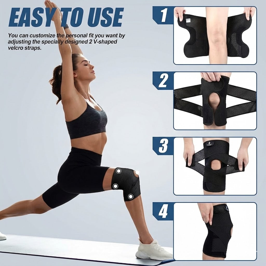 NEENCA Ultra-Soft Bandage for Sports, Running, Meniscus Tear, ACL, Arthritis Relief ACE-46