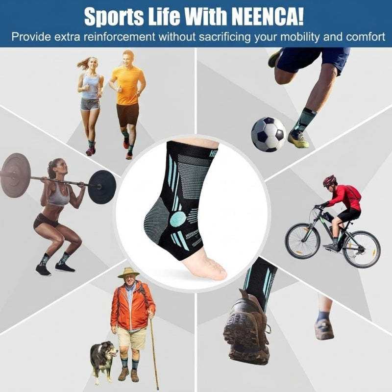 NEENCA Professional Ankle Brace Compression Sleeve (1Pair)