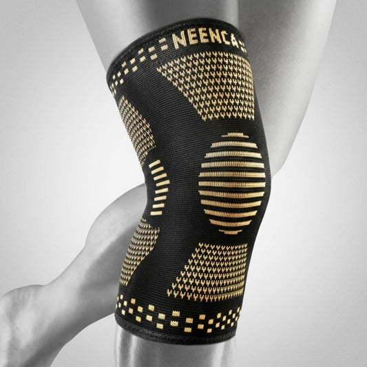 NEENCA Copper Knee Sleeves, Professional Knee Brace with Copper Ions Infused Fiber Technology HX052